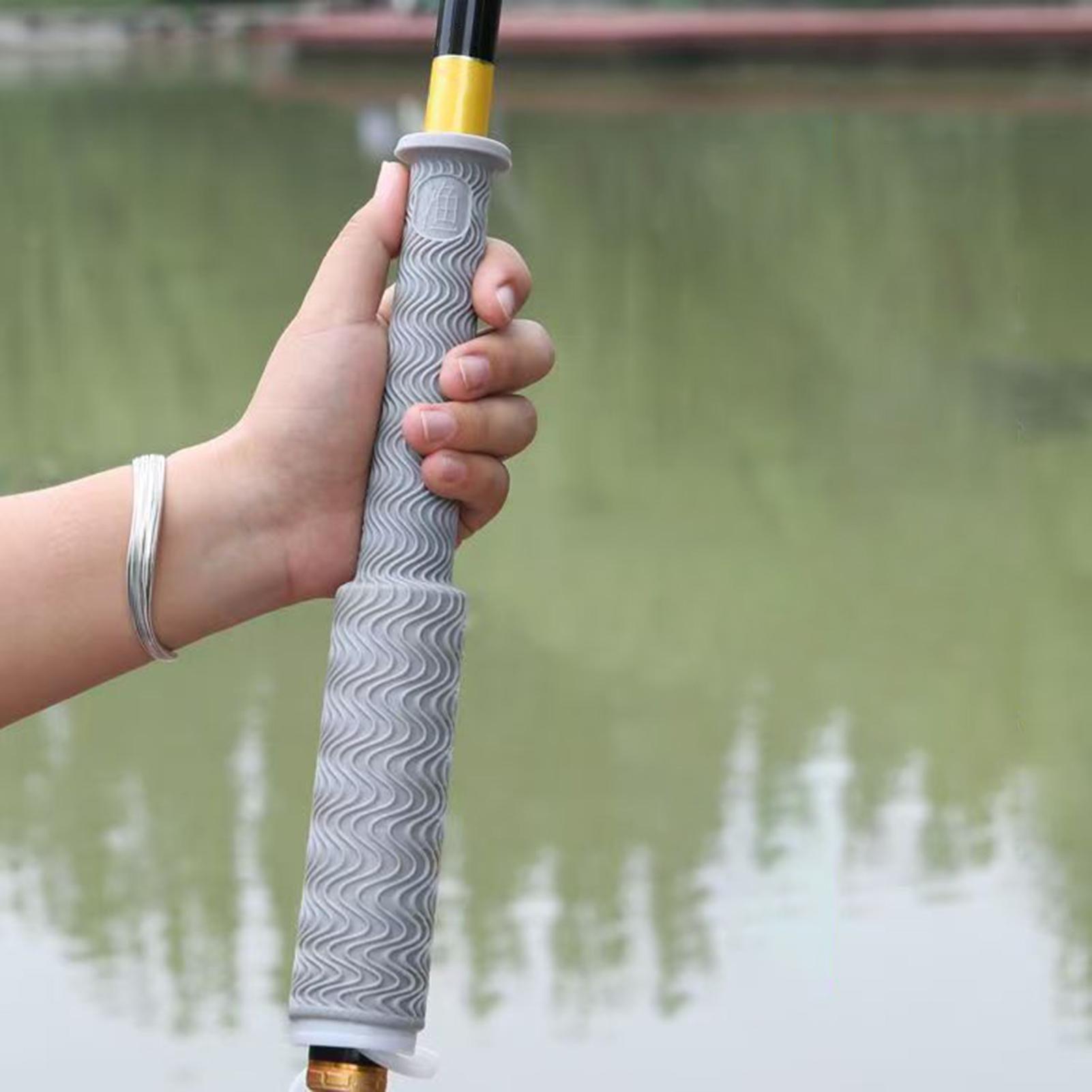 Fishing Boat Oar - ปลอกหุ้มด้ามคันเบ็ดกันลื่น ป้องกันการลื่นไถล สำหรับตกปลาในทะเล เรือคายัค แม่น้ำ ทะเลสาบ
