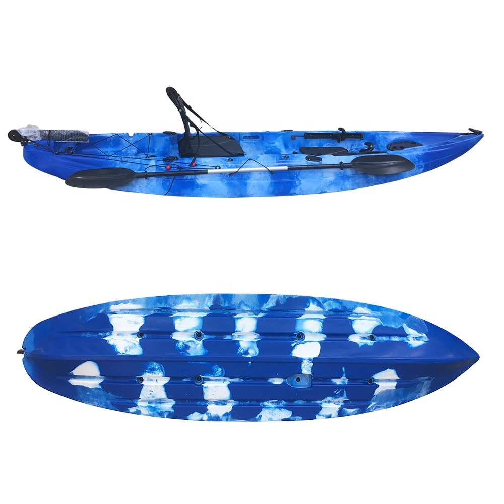 Fishing Boat Paddle - ผู้ใหญ่คนหนึ่งคนและเด็กหนึ่งคนหรือสัตว์เลี้ยง 1 + 1 เรือคายัคตกปลานั่งบนเรือประมงแม่พิมพ์ Roto