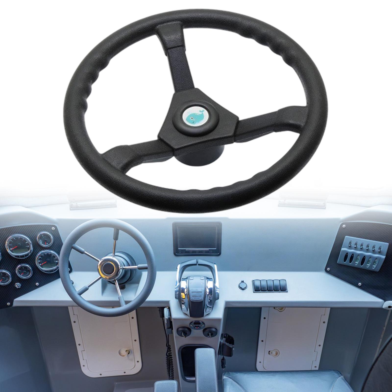 Fishing Boat Steering Wheel - พวงมาลัยเรือ 1 ชิ้น ติดตั้งง่าย ไนลอนคุณภาพสูง รูทรงกรวยตามหลักสรีรศาสตร์