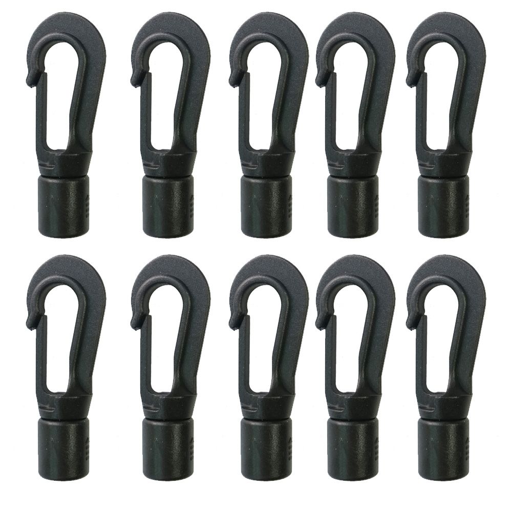 Fishing Boat Oar - 5/10Pcs พลาสติก Snap Hook คลิป Bungee