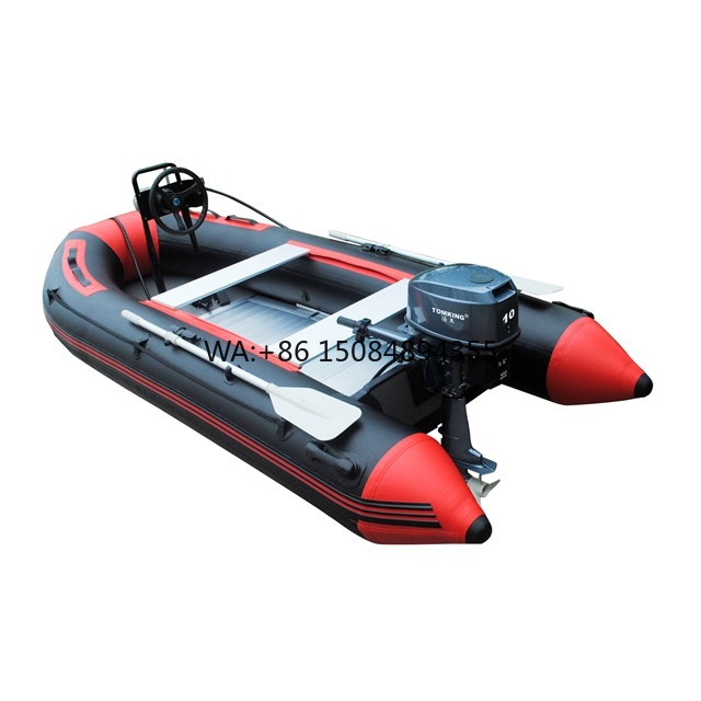 Fishing Boat Inflatable - เรือยางเป่าลมสำหรับเร็ว/ตกปลา พร้อมเครื่องยนต์ติดท้ายเรือ วัสดุ PVC สำหรับล่องแก่ง มีขนาดให้เลือก