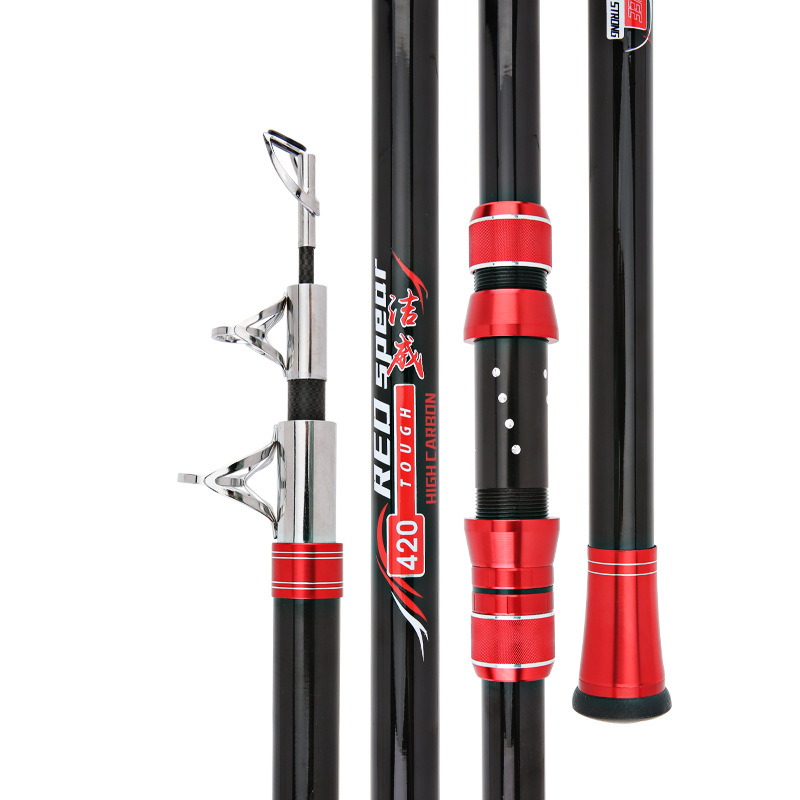 Fishing Boat Anchor - คันเบ็ดหล่อยาวคาร์บอนบริสุทธิ์ (อุปกรณ์ตกปลา) - 4.5 ม./4.2 ม.,