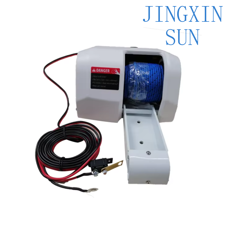 Fishing Boat Anchor Winch - กว้านสมอเรือไฟฟ้า 12V รุ่นมาตรฐาน สำหรับสมอตกปลา ใช้กับน้ำทะเล รับน้ำหนัก
