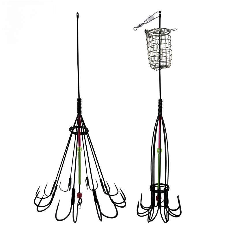 Fishing Boat Anchor - กรงใส่เหยื่อตกปลา ตะขอเกี่ยวปลา ป้องกันการติดกับพื้น ตะขอเกี่ยวปลาแบบแขวน อุปกรณ์ตกปลาขายส่ง