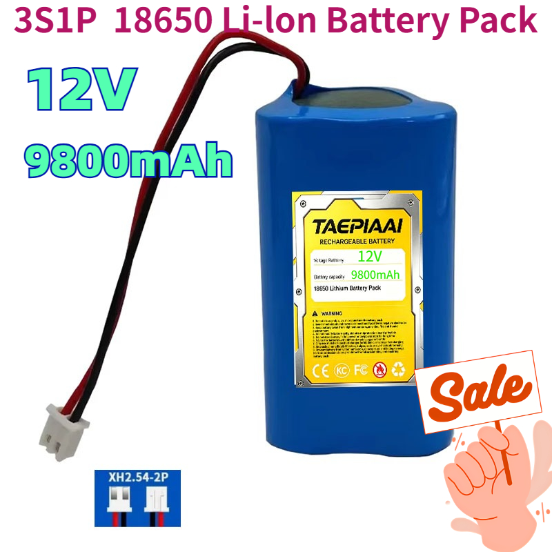 Fishing Boat Navigation Light - 12V 9800mAh 3S1P 18650 แบตเตอรี่ลิเธียมไอออน 12.6V