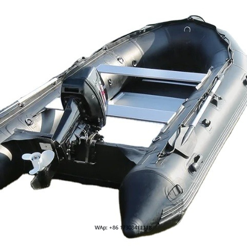 Fishing Boat Aluminum - เรือตกปลาแบบเป่าลม 5.2 เมตร แบบหนาพิเศษ พร้อมพื้นอลูมิเนียมอัลลอยด์ สำหรับกู้ภัยฉุกเฉิน