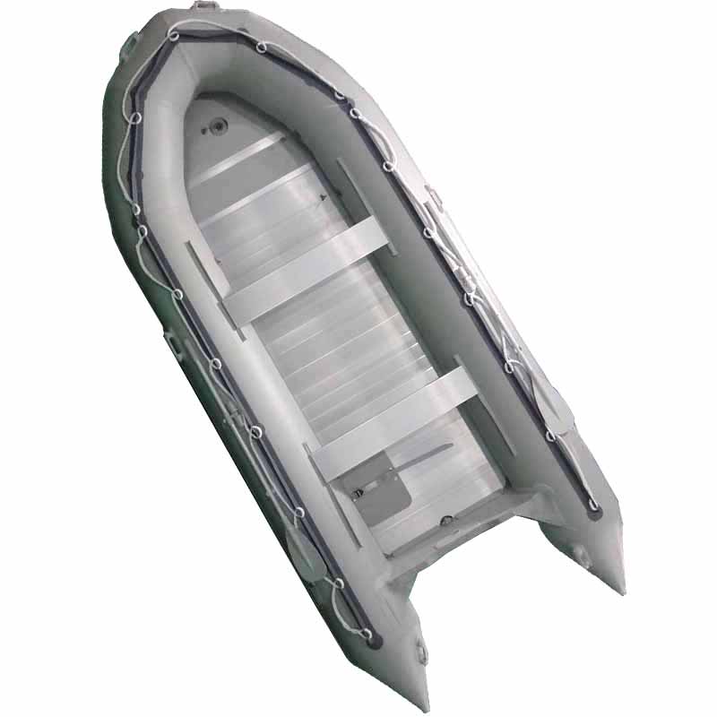 Fishing Boat Aluminum - เรือยางเป่าลมสำหรับตกปลา กู้ภัย และครอบครัว พร้อมพื้นอลูมิเนียมและมอเตอร์ติดท้าย ราคาโรงงาน