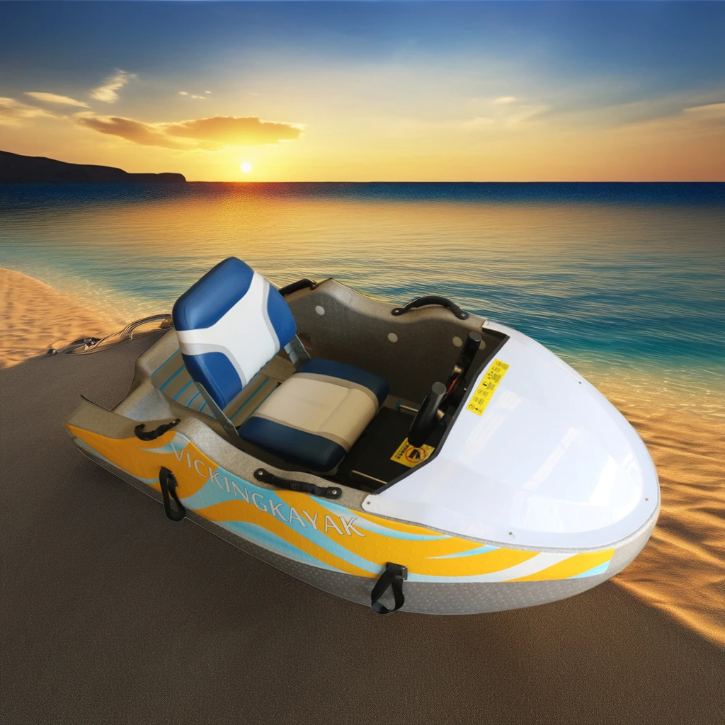 Fishing Boat Seat - Vicking Luxury Mini หนึ่งที่นั่งเรือเจ็ทไฟฟ้ากีฬาเรือยอชท์สําหรับกีฬาทางน้ํา EPP เรือประมงไฟฟ้าพร้อม