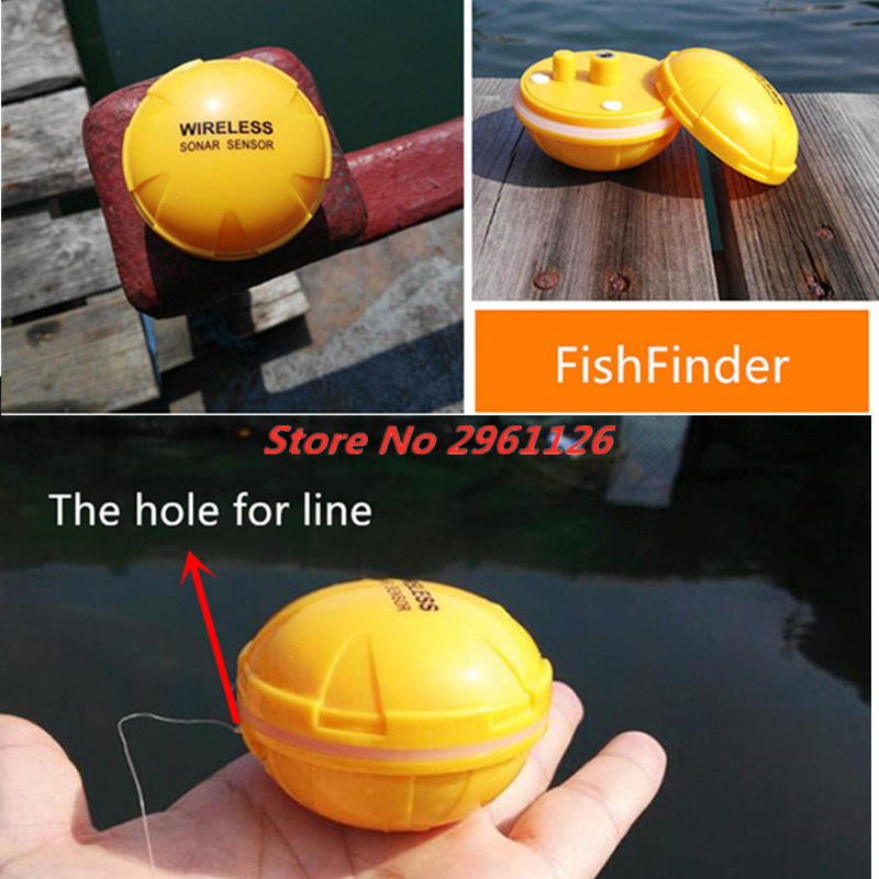 ไร้สาย Fish Finder แบบพกพา Ech - Fishing Boat Depth Finder บทวิจารณ์และราคา