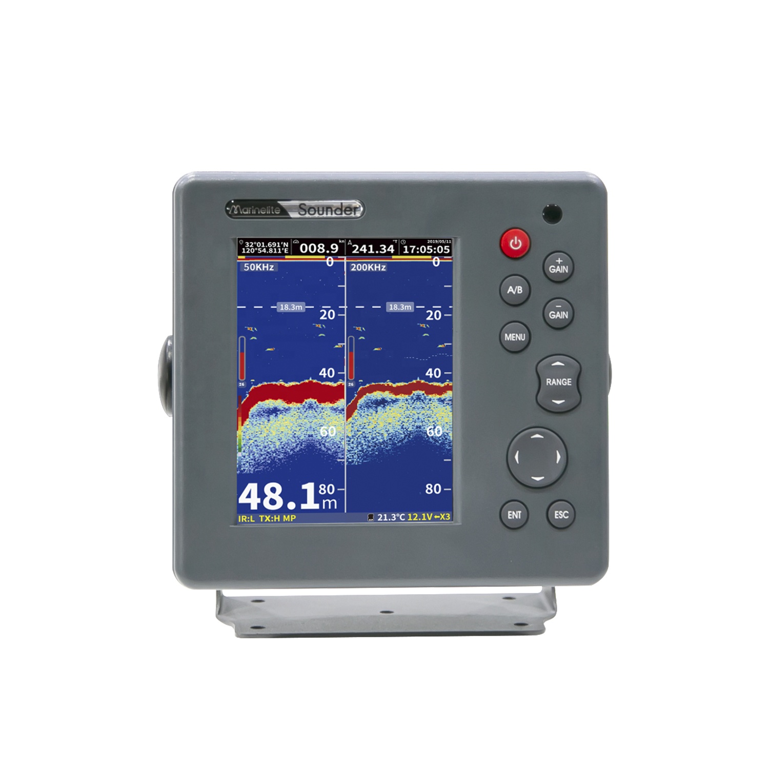 เครื่องหาปลาแบบโซนาร์ขนาด 6 นิ - Fishing Boat Depth Finder บทวิจารณ์และราคา