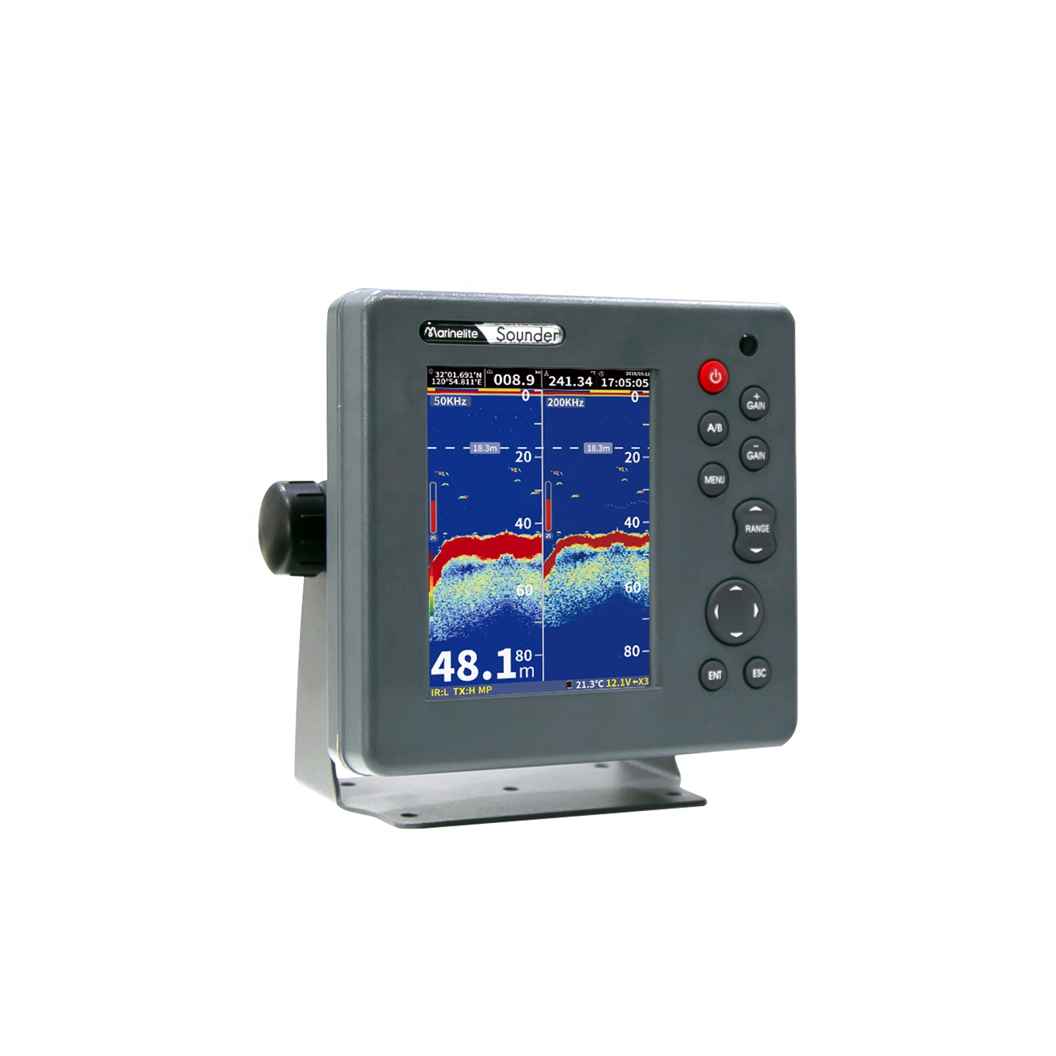 เครื่องหาปลาแบบโซนาร์ขนาด 6 นิ - Fishing Boat Depth Finder บทวิจารณ์และราคา