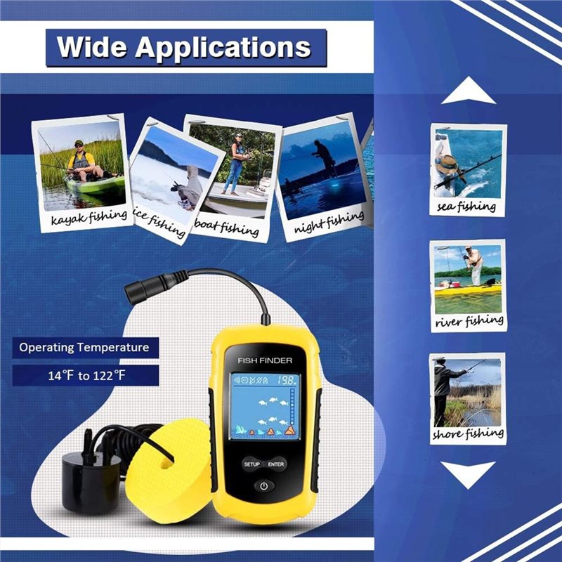 เครื่องหาตำแหน่งปลาแบบพกพา ABU - Fishing Boat Depth Finder บทวิจารณ์และราคา