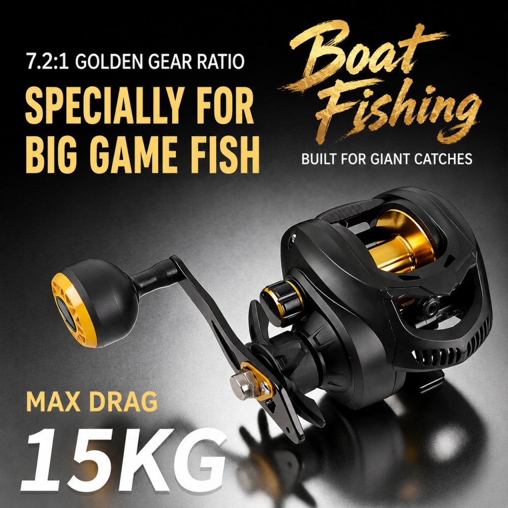 รอกเบทคาสติ้งแบบ Heavy Duty อั - Fishing Boat Steering Wheel บทวิจารณ์และราคา