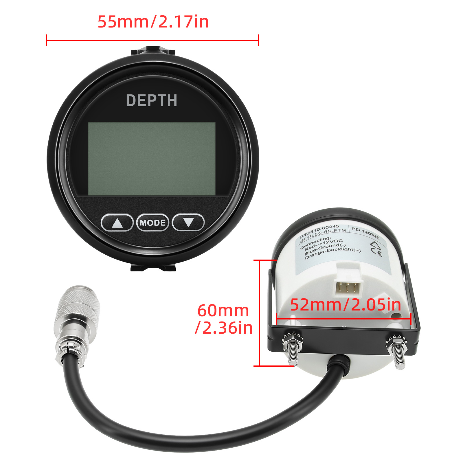 เครื่องวัดความลึกแบบใหม่ 52 มม - Fishing Boat Gps บทวิจารณ์และราคา