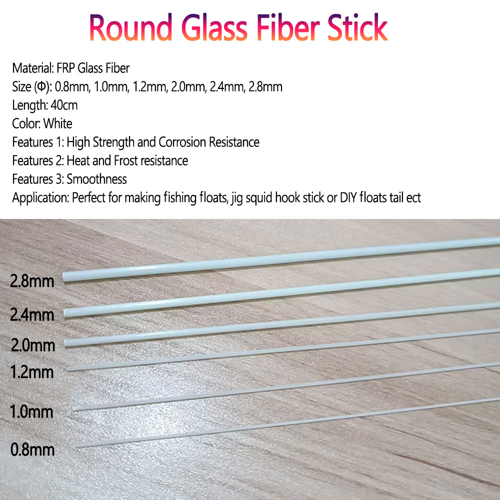 Bimoo 10/20pcs 0.8 มม.~ 2.8 มม - Fishing Boat Fiberglass บทวิจารณ์และราคา