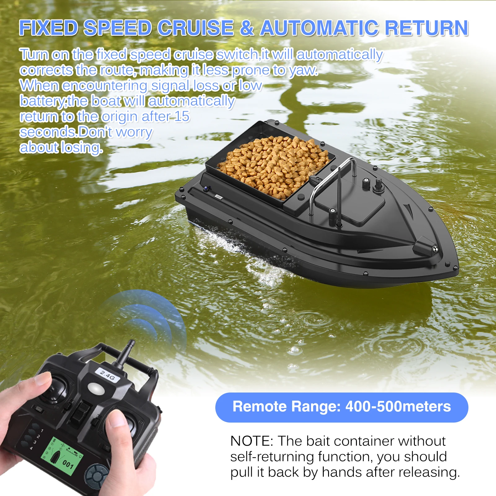 เรือตกปลา D16E GPS 12000mAh พร - Fishing Boat Gps บทวิจารณ์และราคา