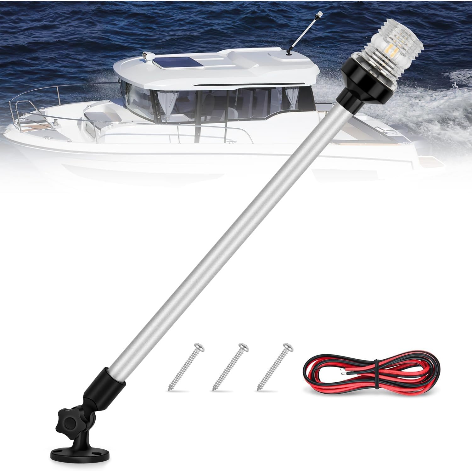 ไฟท้ายเรือ Nilight Marine ขนาด - Fishing Boat Navigation Light บทวิจารณ์และราคา