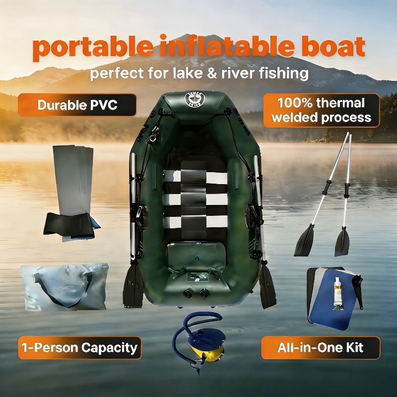 เรือตกปลา 1 ที่นั่ง เรือคายัคพ - Fishing Boat Oar บทวิจารณ์และราคา