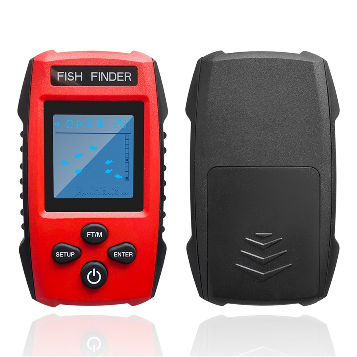 เครื่องหาปลาแบบมีจอ LCD สี พร้ - Fishing Boat Depth Finder บทวิจารณ์และราคา