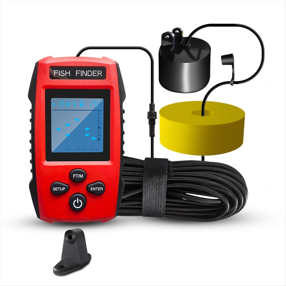 เครื่องหาปลาแบบมีจอ LCD สี พร้ - Fishing Boat Depth Finder บทวิจารณ์และราคา