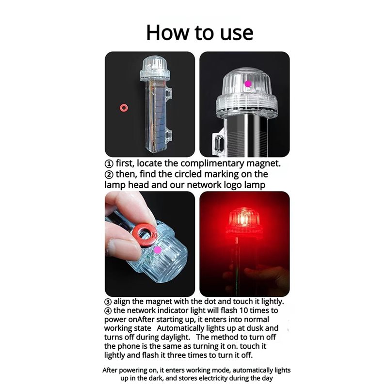 ไฟสัญญาณทางทะเล LED พลังงานแสง - Fishing Boat Navigation Light บทวิจารณ์และราคา