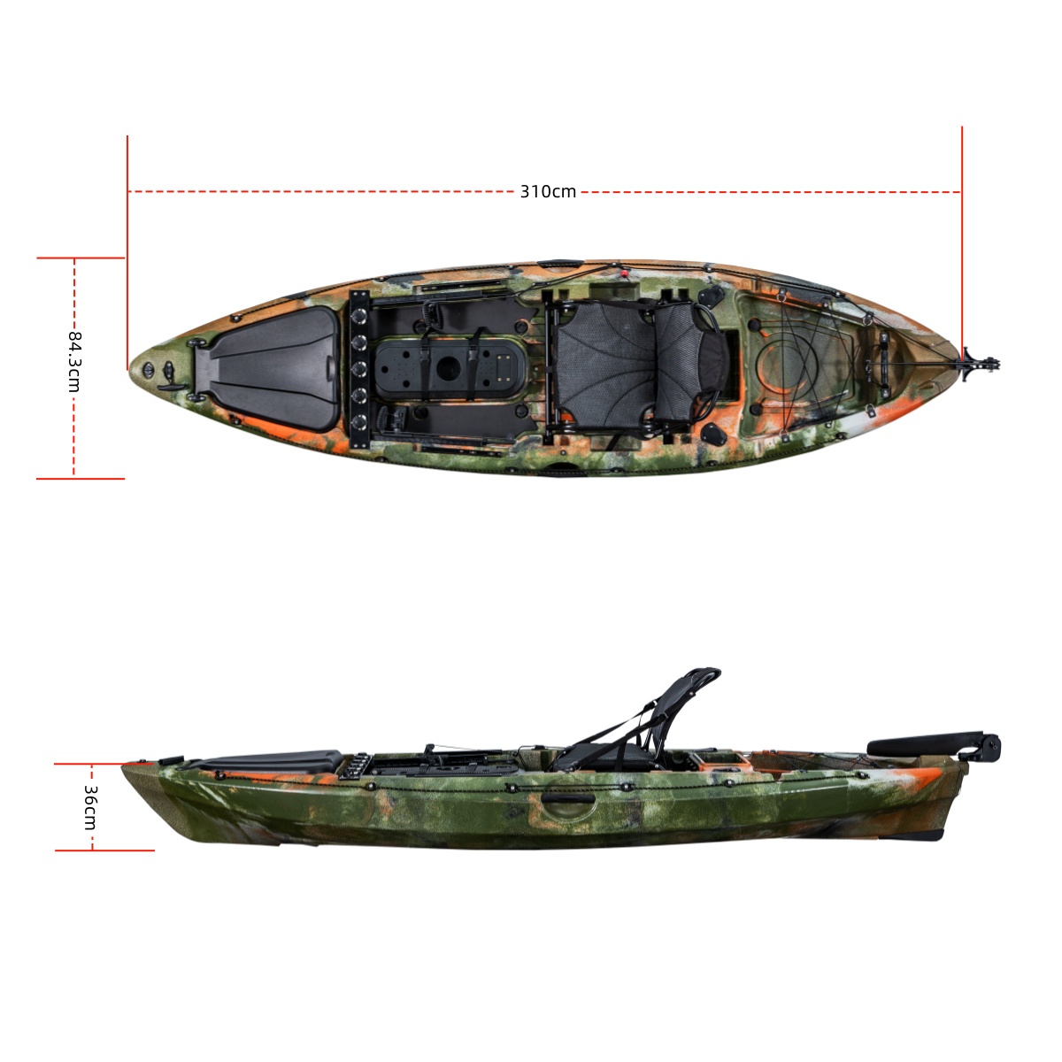 First-Class เดี่ยวตกปลา Kayak  - Fishing Boat Seat บทวิจารณ์และราคา