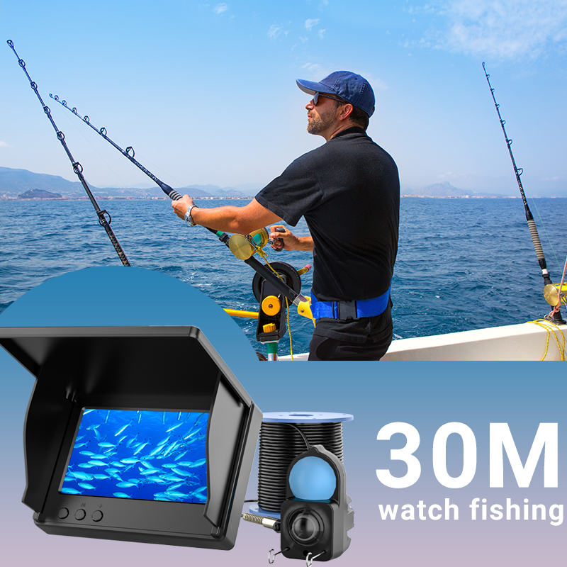 กล้องตกปลาใต้น้ำกันน้ำ IP68 พร - Fishing Boat Depth Finder บทวิจารณ์และราคา