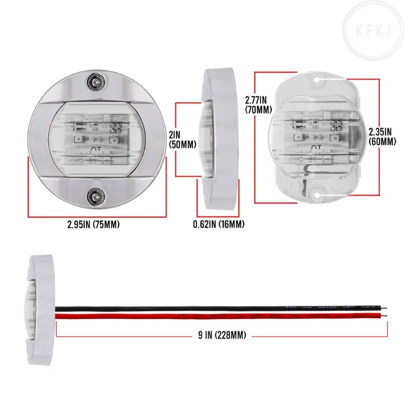ไฟส่องสว่างสำหรับเรือยอชท์ เรื - Fishing Boat Navigation Light บทวิจารณ์และราคา