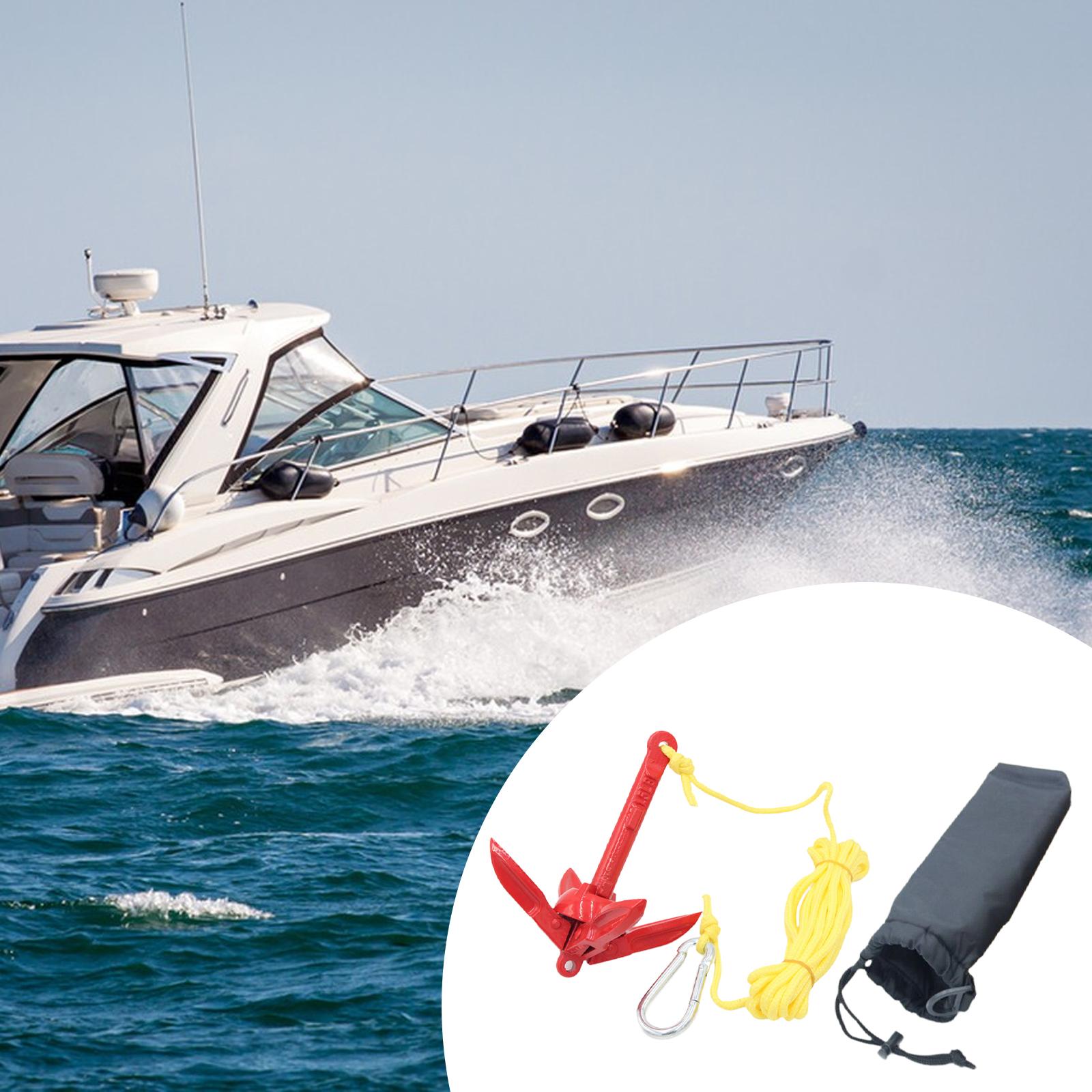 ชุดสมอเรือพับได้ทำจากเหล็กกล้า - Fishing Boat Anchor บทวิจารณ์และราคา